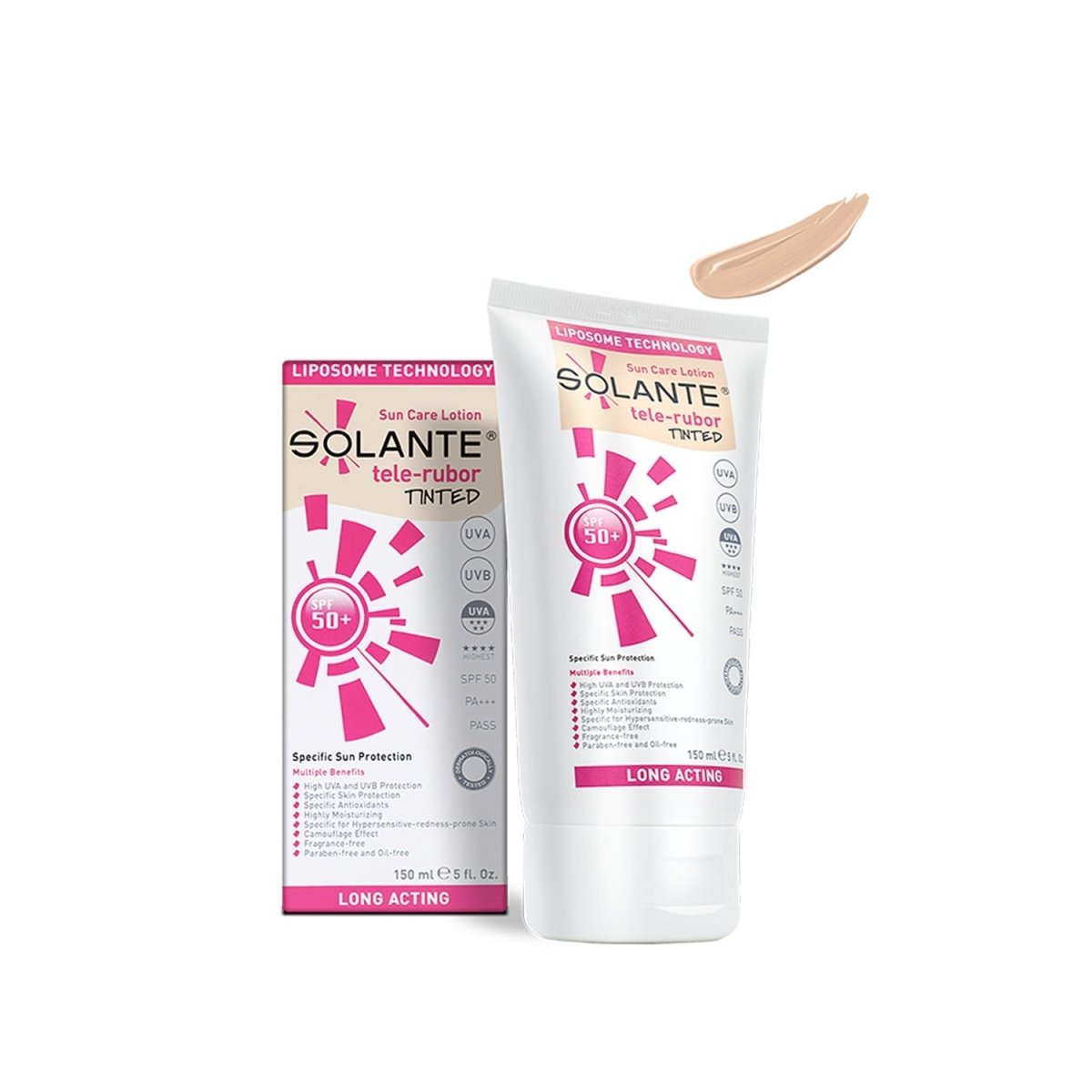 Solante Tele-Rubor-Tinted SPF 50+ Güneş Koruyucu Losyon 150 ml