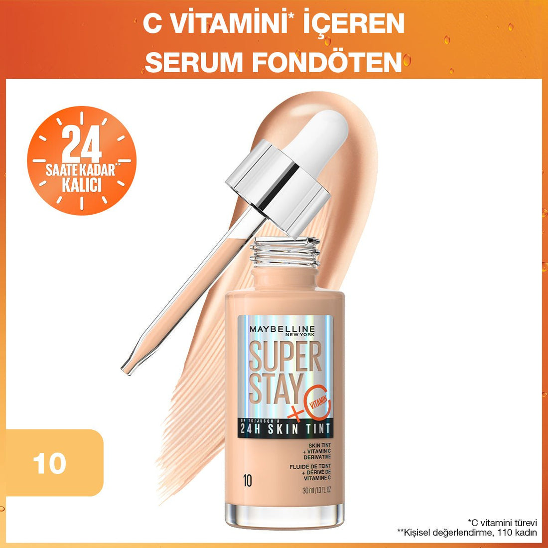 Super Stay Skin Tint Fondöten - 10