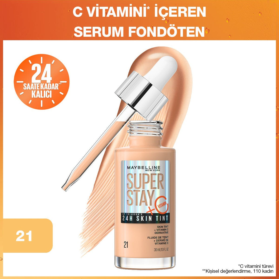 Super Stay Skin Tint Fondöten - 21