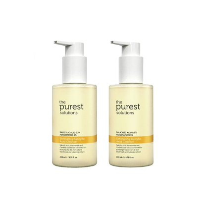 The Purest Solutions Cleanser Facial Cleansing Gel with Salicylic Acid 200ml 2 Pack