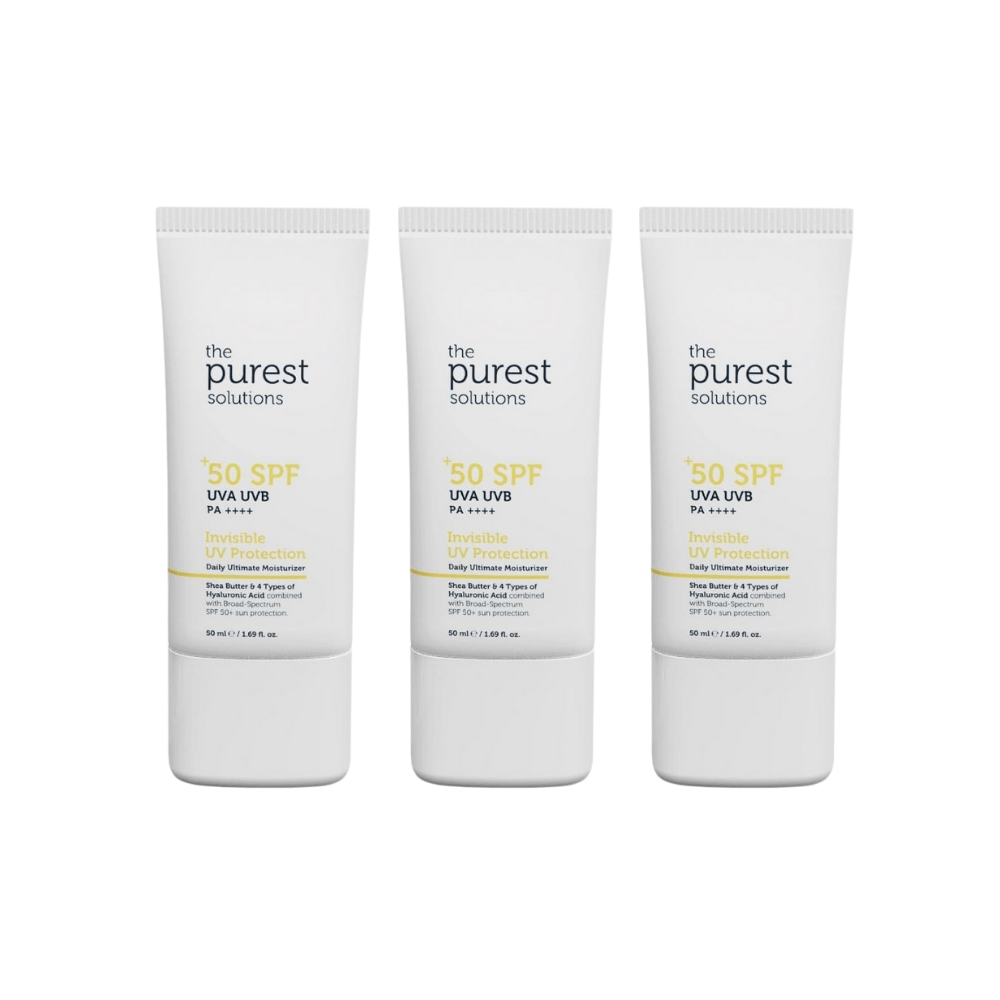 The Purest Solutions Face Sunscreen Spf 50+ 50ml 3 Pack