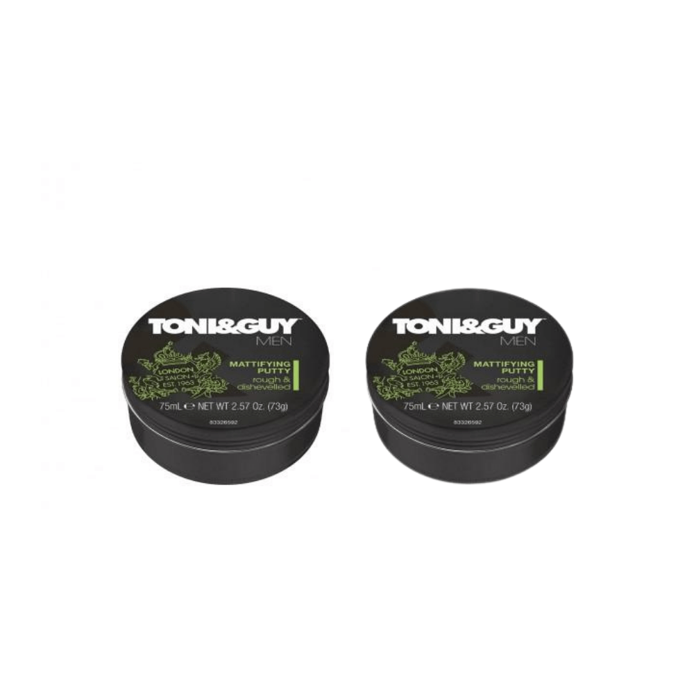 Toni &amp; Guy Men Styling Putty Hair Styling Wax 75 ml 2 Pack