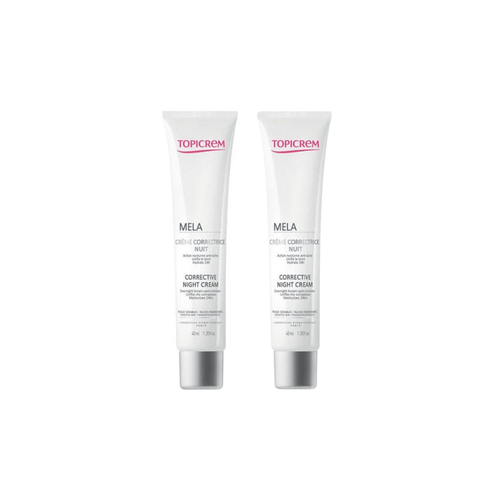 Topicrem Mela Night Cream for Blemished Skin 40 ml 2 Pack