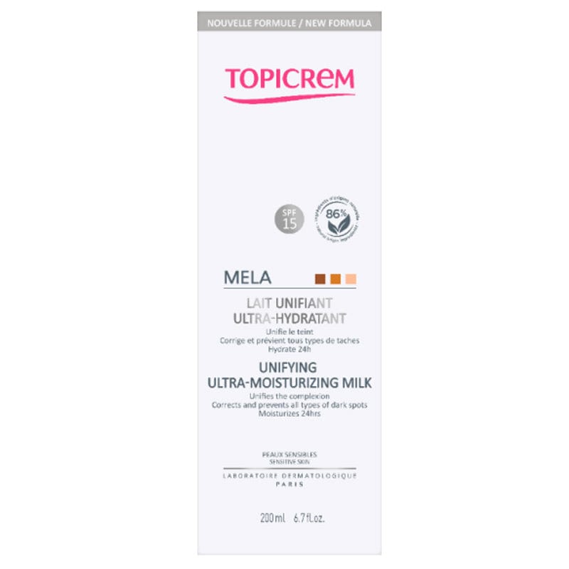 Topicrem Mela SPF 15 Ultra Moisturizing - Leke Karşıtı Vücut Sütü 200ml