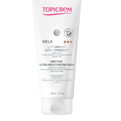 Topicrem Mela SPF 15 Ultra Moisturizing - Leke Karşıtı Vücut Sütü 200ml