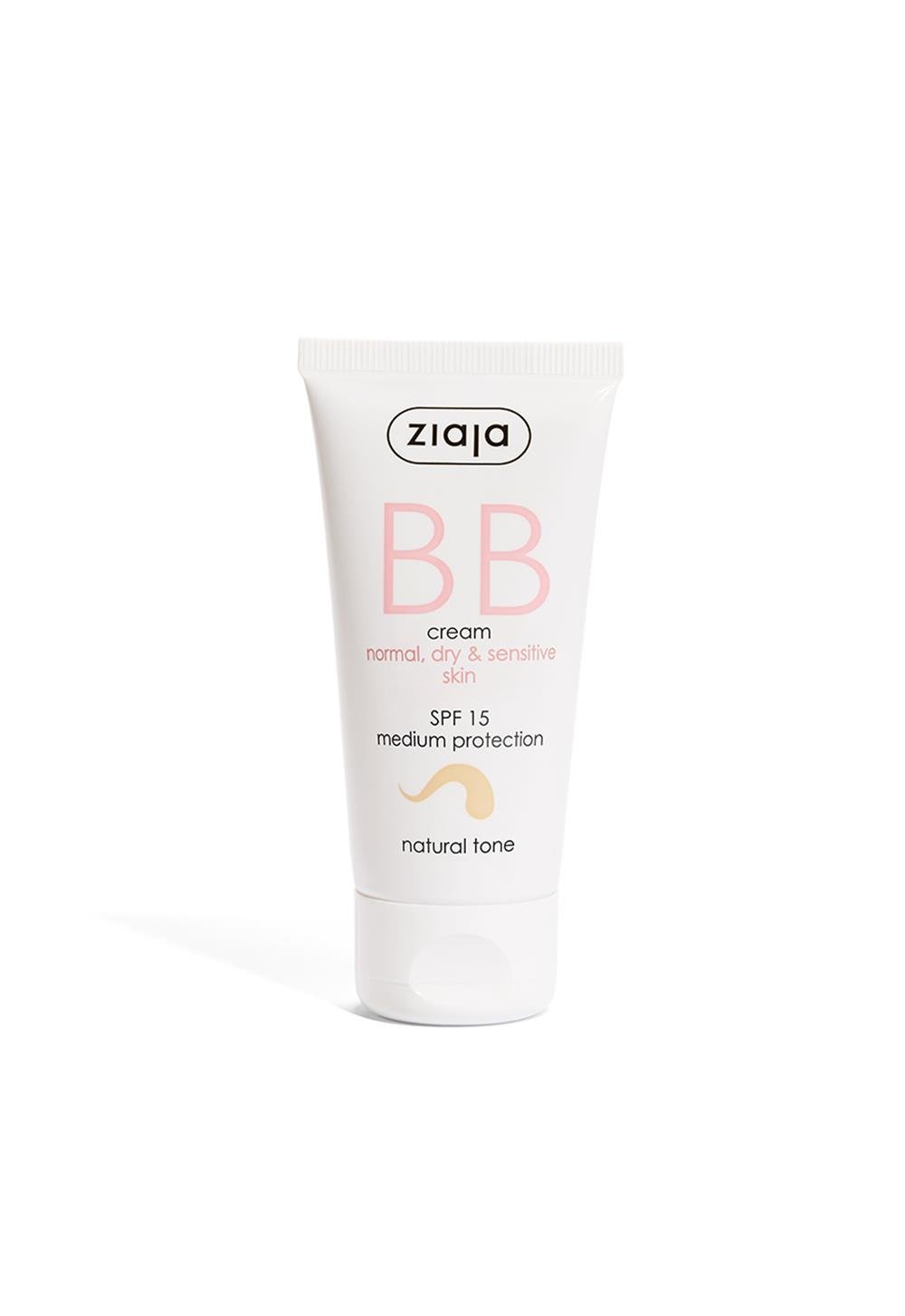 Ziaja BB Cream Natural Tone SPF15 for Normal, Dry and Sensitive Skin 50ml